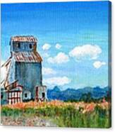 Willow Creek Grain Elevator Ii Canvas Print