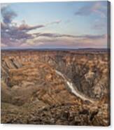 Winding Fish River Canyon And Desert Canvas Print