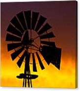 Windmill Ablaze Canvas Print