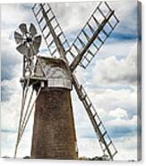 Windmill In Norfolk Uk Canvas Print