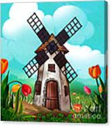 Windmill Path Canvas Print