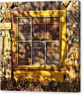 Window At Babe's Chicken Canvas Print