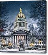 Winter At The Capitol Canvas Print