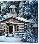 Winter Church Canvas Print