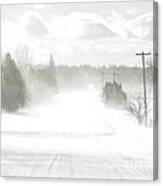Winter Driving Canvas Print