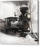 Winter Narrow Gauge Steam Canvas Print