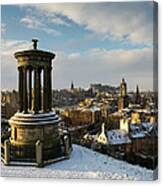 Winter View Edinburgh Canvas Print