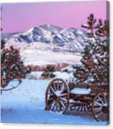 Winter Wagon Canvas Print