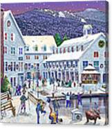 Wintertime At Waterville Valley New Hampshire Canvas Print
