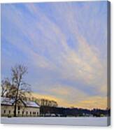 Wintertime At Widener Farms Canvas Print