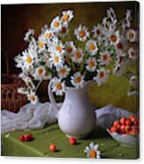 With Camomiles And Merry Canvas Print