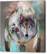 Wolf - Dreams Of Peace Canvas Print