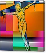 Woman On The Cross Canvas Print