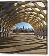Wooden Arch In Late Afternoon Sun Canvas Print