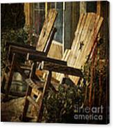 Wooden Chairs Canvas Print