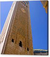 Worlds Tallest Minaret At 210m Hassan Ii Mosque Grand Mosque Sour Jdid Casablanca Morocco Canvas Print