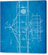 Wright Brothers Flying Machine Patent Art 2 1906 Blueprint Canvas Print