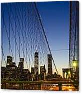 Wtc1 From Brooklyn Bridge Canvas Print