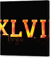 Xlvii Super Bowl Sign Canvas Print