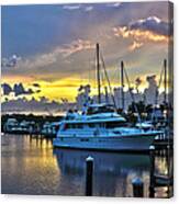 Yacht At Cape Coral Florida Marina And Resort 2 Canvas Print
