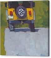 Yellow Jeep Canvas Print
