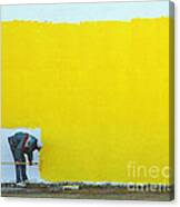 Yellow Paint Canvas Print