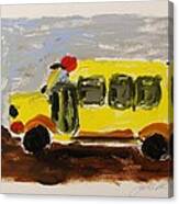 Yellow School Bus Canvas Print