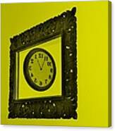 Yellow Time Frame Canvas Print