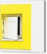 Yellow Window Canvas Print