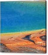 Yellowstone Grand Prismatic Colors Canvas Print