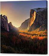 Yosemite Firefall Canvas Print