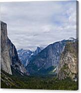Yosemite Valley Panoramic Canvas Print