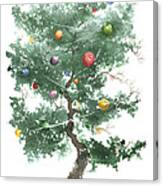 Zen Christmas Tree Canvas Print