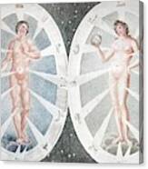 Zoadiac Adam And Eve Canvas Print
