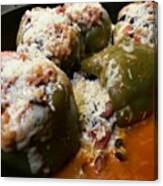 # Vegetarian #stuffed #bell #peppers Canvas Print