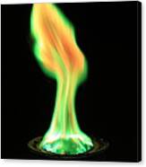 Copperii Chloride Flame Test #1 Canvas Print