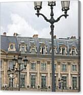 Foreshortening Of Place Vendome #1 Canvas Print