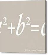 Pythagoras Maths Equation #1 Canvas Print