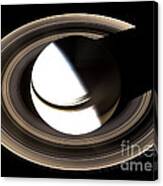 Saturn And Its Rings #1 Canvas Print
