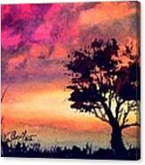 Sunset Solitaire Canvas Print