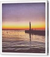 #sunsets #amazingsunsets #piers #lakes #1 Canvas Print