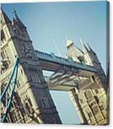 Tower Bridge And The Olympic Rings #1 Canvas Print