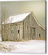 Winter's Barn #1 Canvas Print