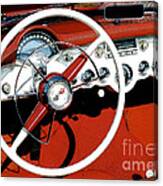 1957 Corvette Dashboard Canvas Print