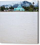 A Small Mosque On The Banks Of The River  #2 Canvas Print