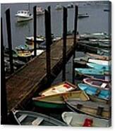 Boat Dock - Greeting Card #1 Canvas Print