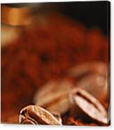 Coffee Beans And Ground Coffee 4 Canvas Print