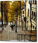 Paris Stairs Canvas Print