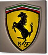 2010 Ferrari Logo Canvas Print