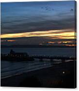 Sunset Over Poole Bay #6 Canvas Print